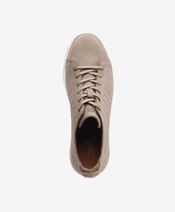 Büyük Beden Erkek Vizon Hakiki Deri Sneaker Ayakkabı
