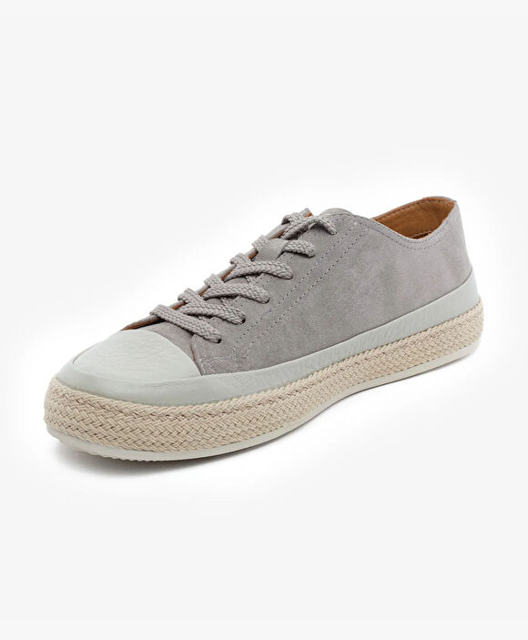 Erkek Taş Hakiki Deri Sneaker Ayakkabı