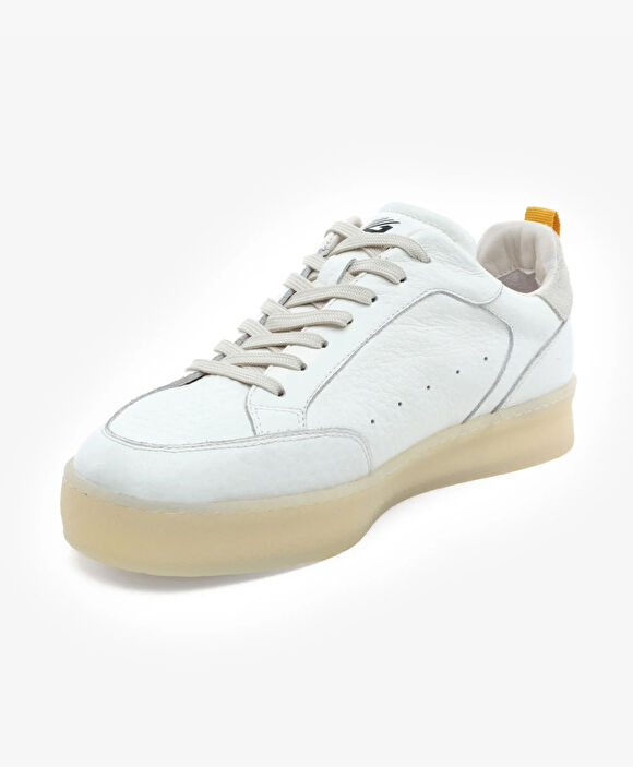 Erkek Beyaz Hakiki Deri Sneaker Ayakkabı