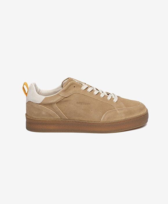 Erkek Vizon Hakiki Deri Sneaker Ayakkabı