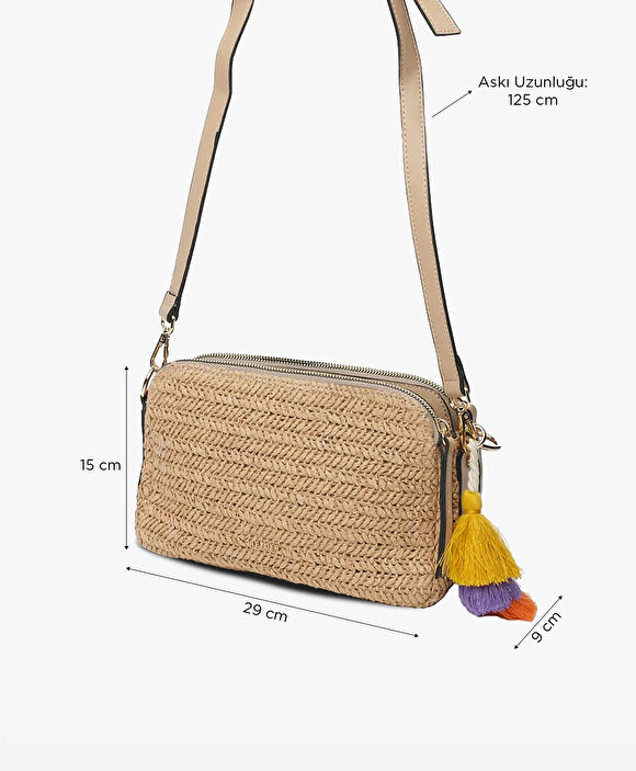 Kadın Deve Tüyü Omuz Çantası