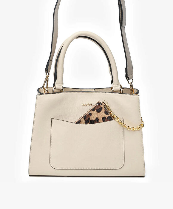 Kadın Krem Kol Çantası