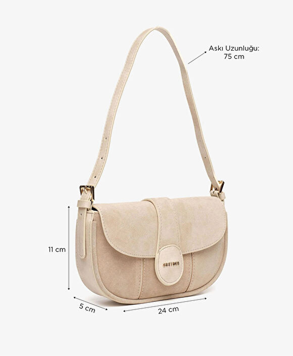 Kadın Koyu Bej Omuz Çantası