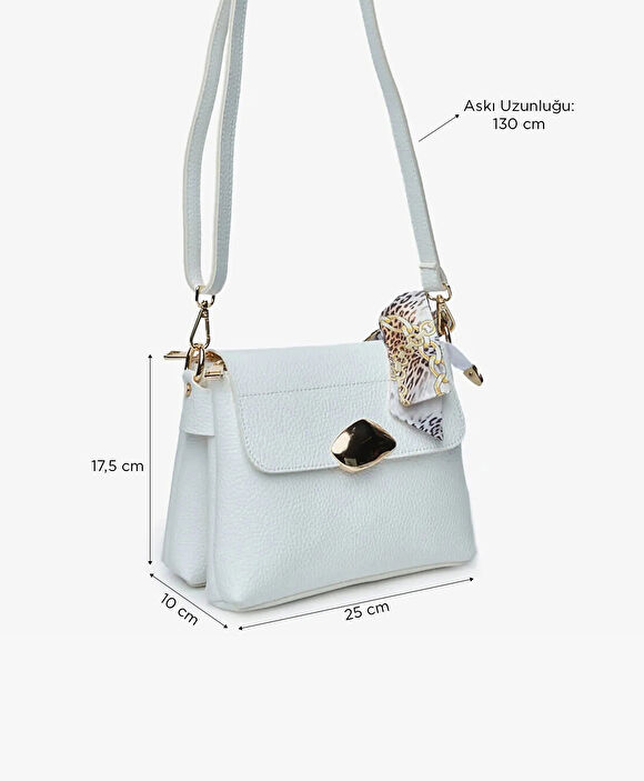 Kadın Beyaz Omuz Çantası