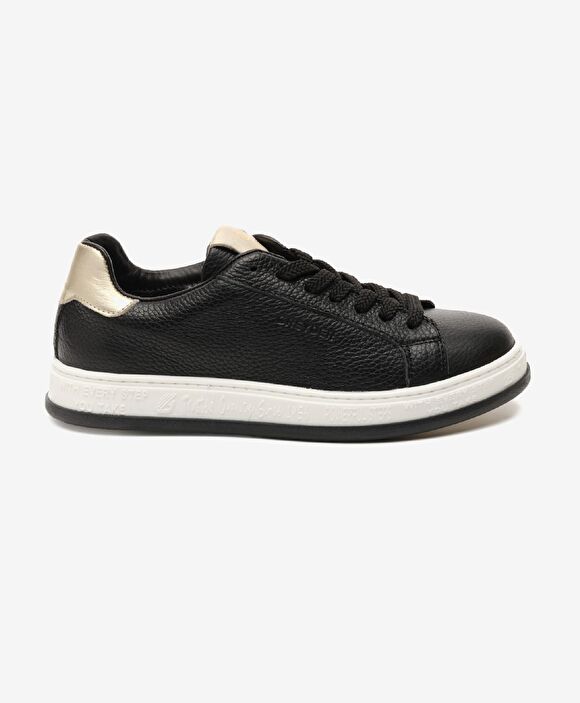 Kadın Siyah Hakiki Deri Sneaker Ayakkabı