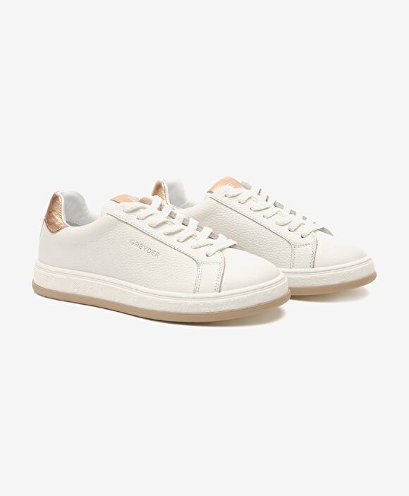 Kadın Beyaz Hakiki Deri Sneaker Ayakkabı