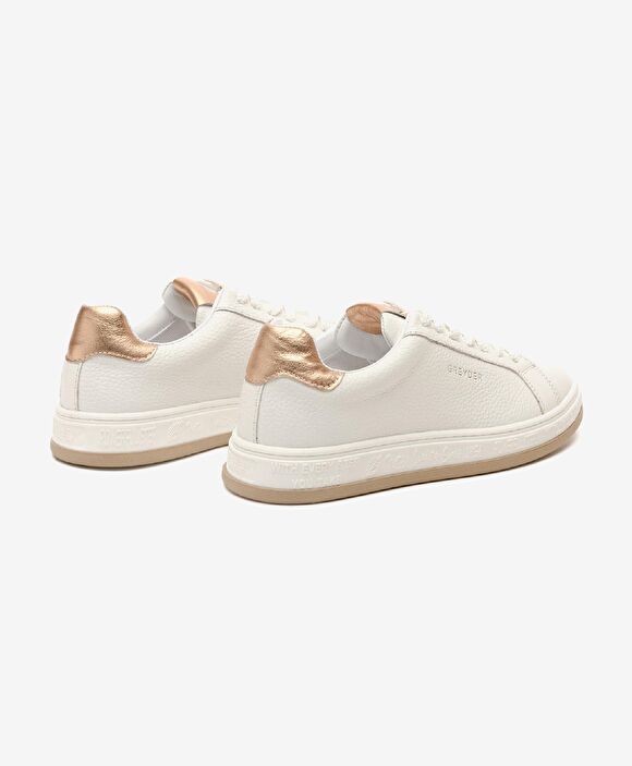 Kadın Beyaz Hakiki Deri Sneaker Ayakkabı