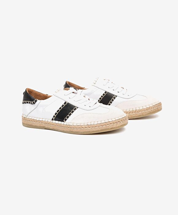 Kadın Bej Süet Beyaz Hakiki Deri Sneaker Ayakkabı