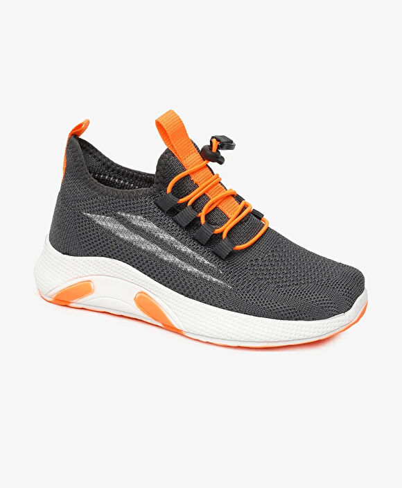 Erkek Çocuk Antrasit Turuncu Spor Ayakkabı