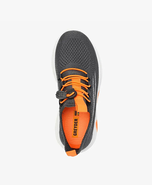 Erkek Çocuk Antrasit Turuncu Spor Ayakkabı