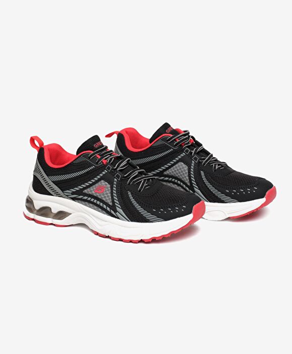 Kız Çocuk Siyah Kırmızı Spor Ayakkabı