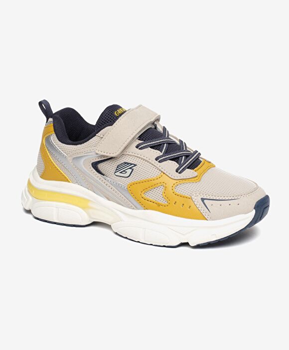 Erkek Çocuk Açık Gri Lacivert Spor Ayakkabı