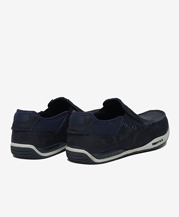 Erkek Lacivert Hakiki Deri Marine Ayakkabı