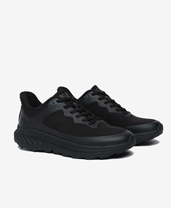 Erkek Siyah Hakiki Deri Günlük Spor Ayakkabı