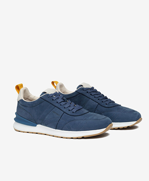 Erkek Lacivert Hakiki Deri Günlük Spor Ayakkabı