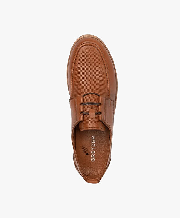 Erkek Taba Hakiki Deri Casual Ayakkabı