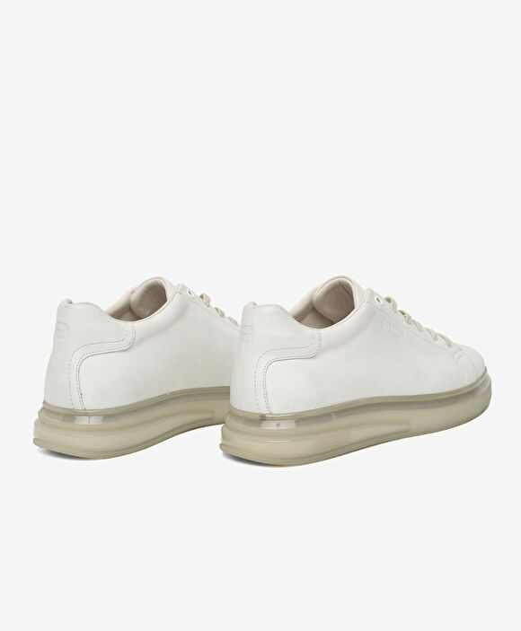 Erkek Beyaz Hakiki Deri Sneaker Ayakkabı
