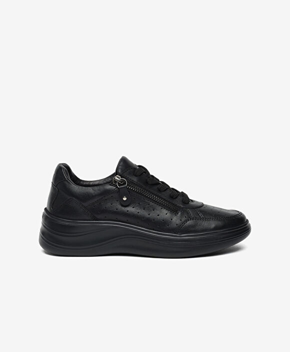 Kadın Siyah Hakiki Deri Casual Ayakkabı