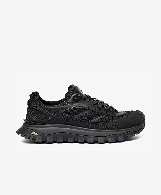 Erkek Siyah Hakiki Deri Su Geçirmez Outdoor Ayakkabı - 1