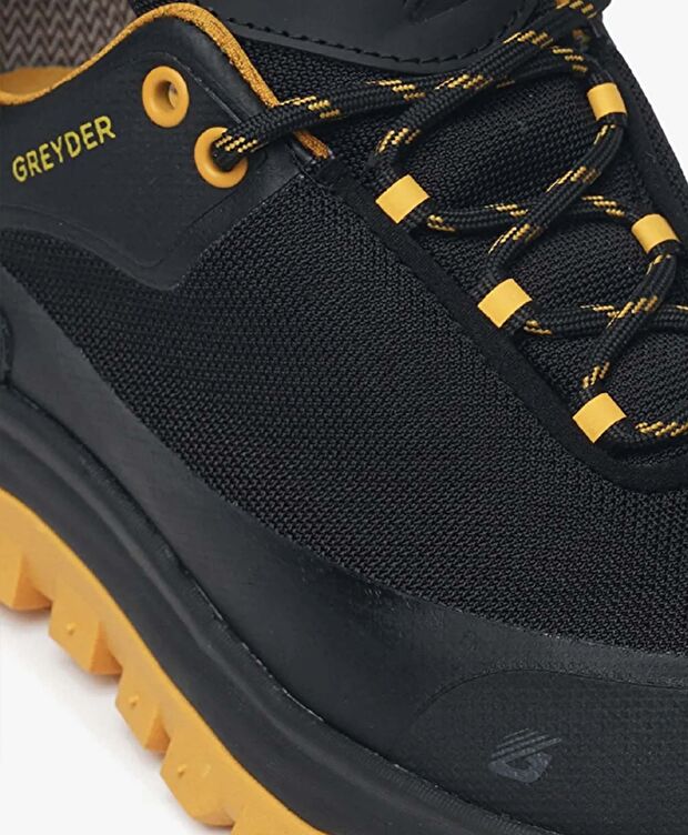 Siyah Sarı Su Geçirmez Ayakkabı - 5