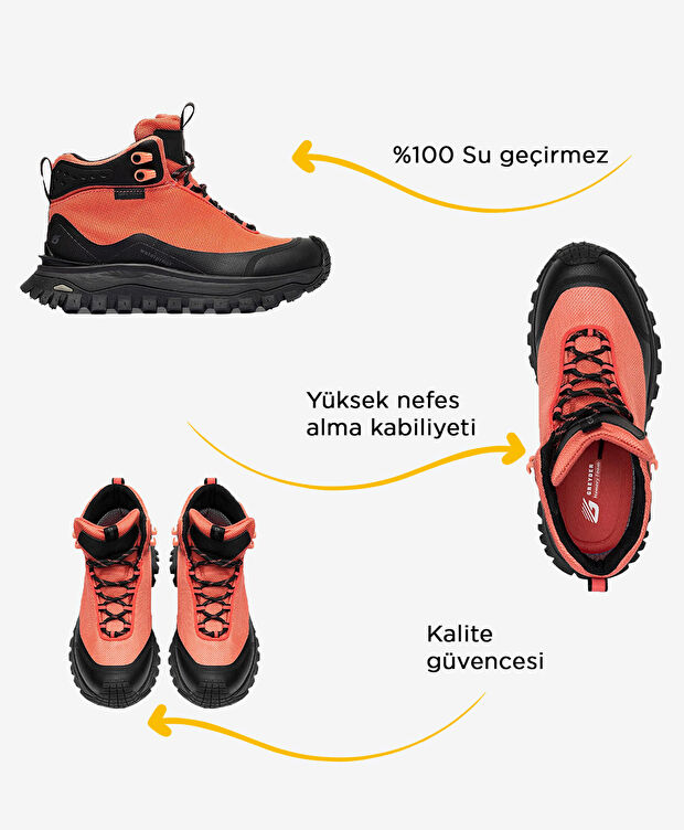 Kadın Pembe Su Geçirmez Outdoor Bot - 2