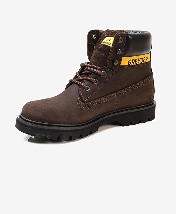 Erkek Kahverengi Hakiki Deri Günlük Bot - 2