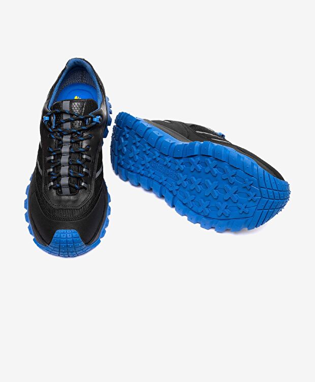 Erkek Siyah Saks Hakiki Deri Su Geçirmez Outdoor Ayakkabı - 5