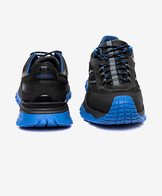 Erkek Siyah Saks Hakiki Deri Su Geçirmez Outdoor Ayakkabı - 6