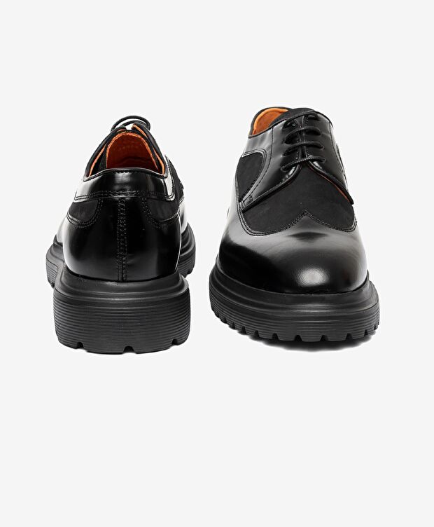 Erkek Siyah Hakiki Deri Klasik Ayakkabı - 11