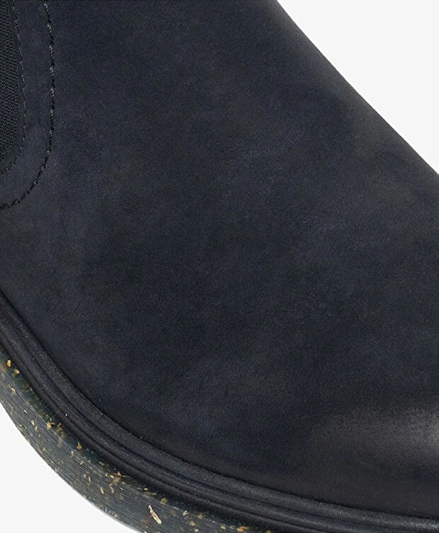 Erkek Siyah Hakiki Deri Chelsea Bot - 4