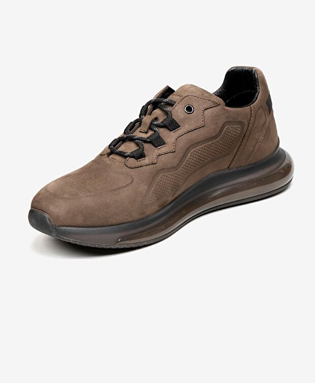 Erkek Duman Hakiki Deri Spor Ayakkabı - 3