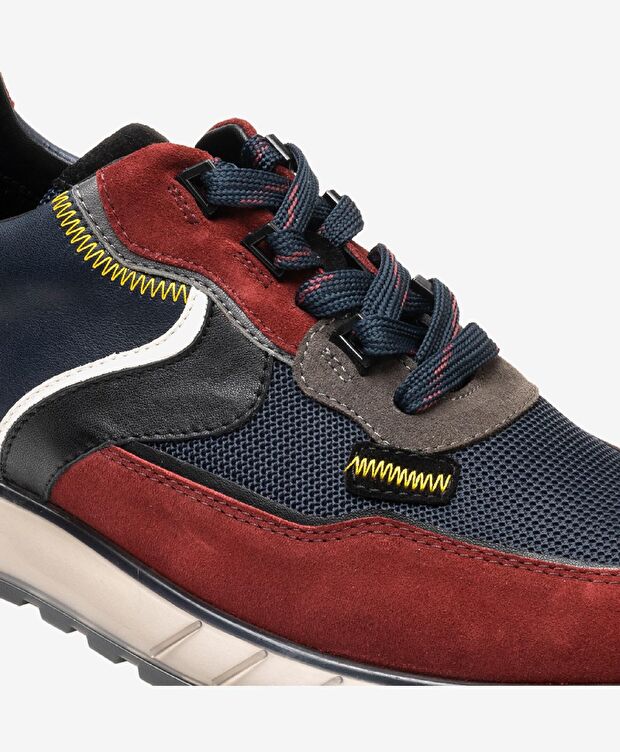 Erkek Bordo Hakiki Deri Spor Ayakkabı - 4