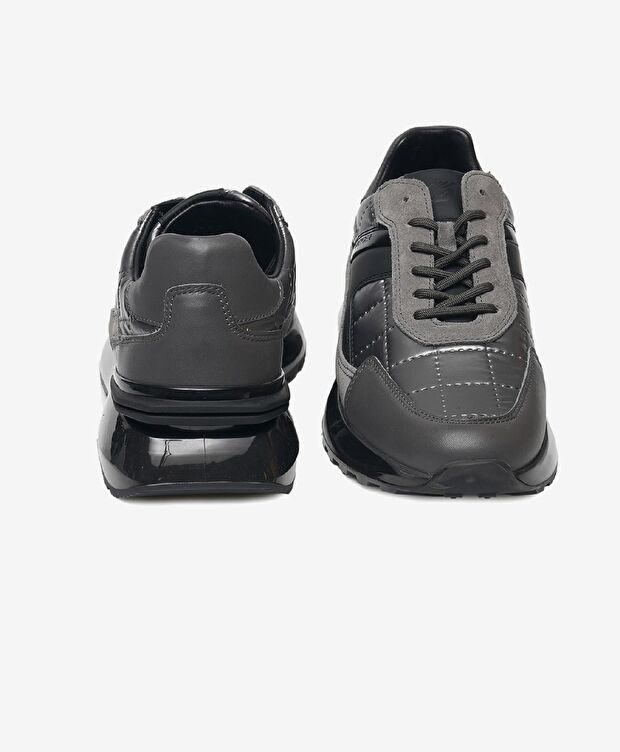 Erkek Füme Hakiki Deri Spor Ayakkabı - 6