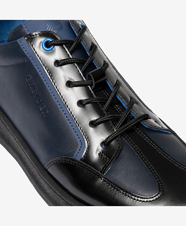 Erkek Siyah Hakiki Deri Casual Ayakkabı - 4