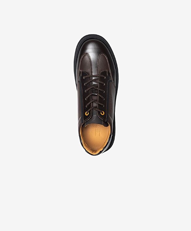 Erkek kahverengi Hakiki Deri Casual Ayakkabı - 4