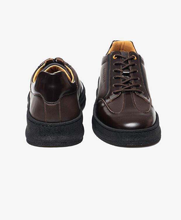 Erkek kahverengi Hakiki Deri Casual Ayakkabı - 7