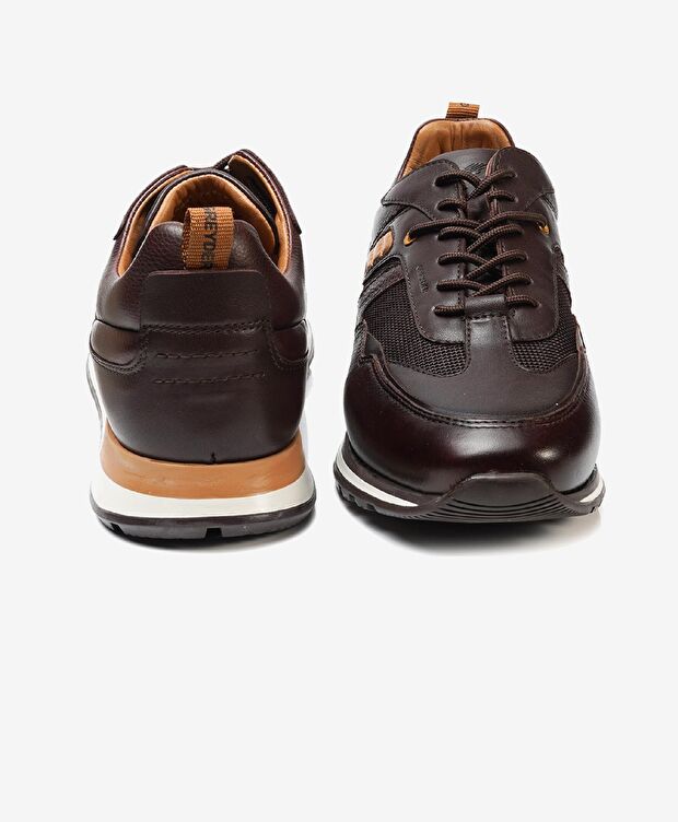 Erkek Kahverengi Hakiki Deri Spor Ayakkabı - 6