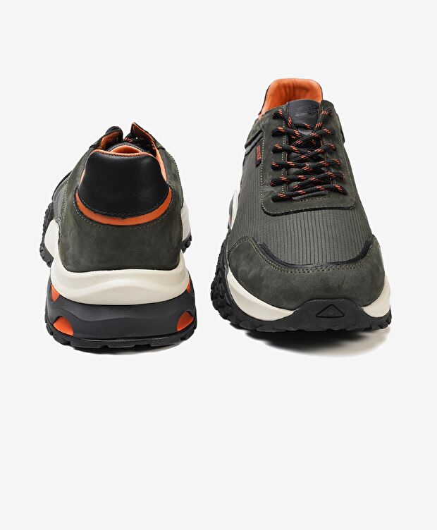 Erkek Haki Hakiki Deri Spor Ayakkabı - 7