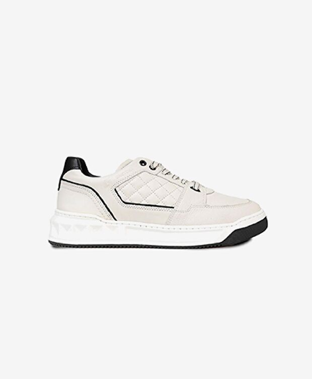 Erkek Beyaz Hakiki Deri Sneaker Ayakkabı - 1