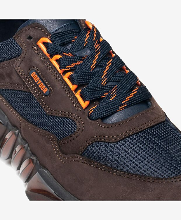 Erkek Kahverengi Hakiki Deri Spor Ayakkabı - 4