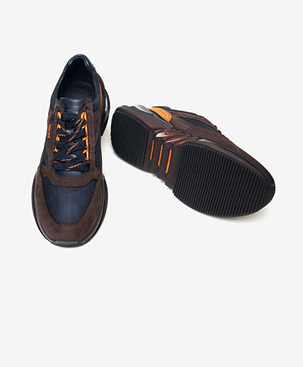 Erkek Kahverengi Hakiki Deri Spor Ayakkabı - 5