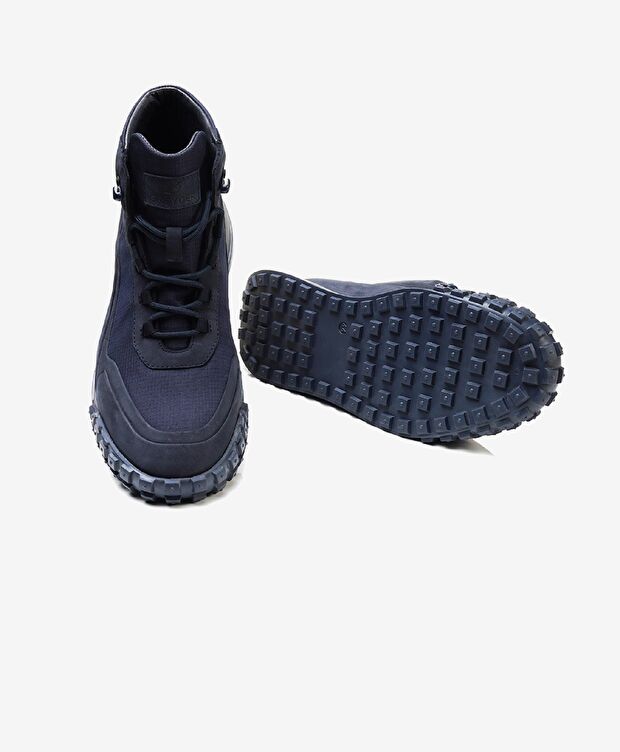 Erkek Lacivert Hakiki Deri Sneaker Bot - 7