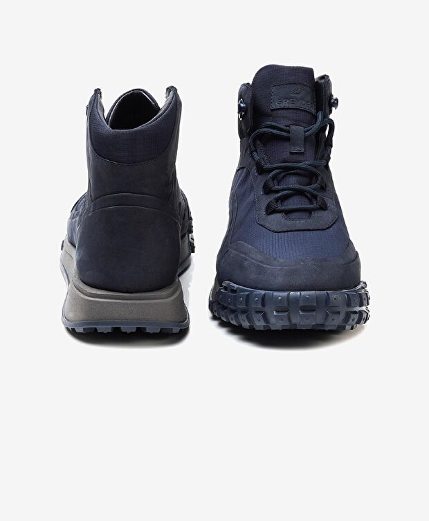 Erkek Lacivert Hakiki Deri Sneaker Bot - 8