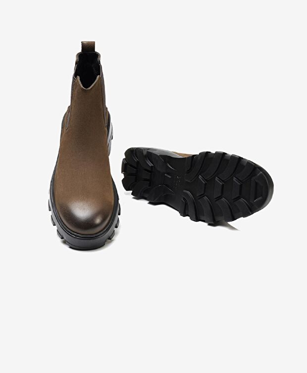 Erkek Duman Hakiki Deri Chelsea Bot - 5