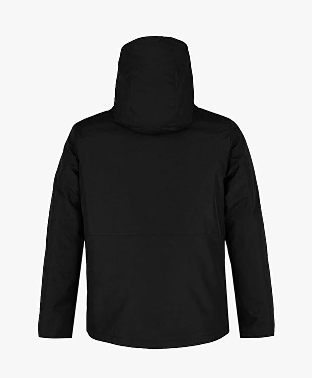 Erkek Siyah Suya Dayanıklı Kaz Tüyü Çift Taraflı Mont - 2