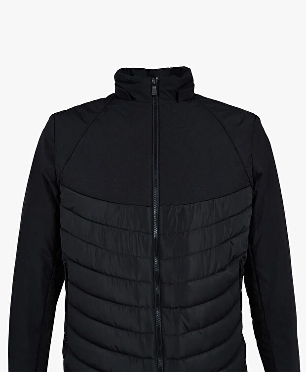 Erkek Siyah Suya Dayanıklı Kaz Tüyü Mont - 4