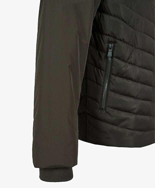 Erkek Haki Suya Dayanıklı Kaz Tüyü Mont - 2