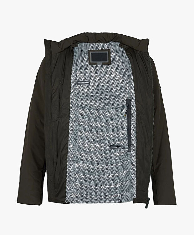 Erkek Haki Suya Dayanıklı Kaz Tüyü Mont - 4