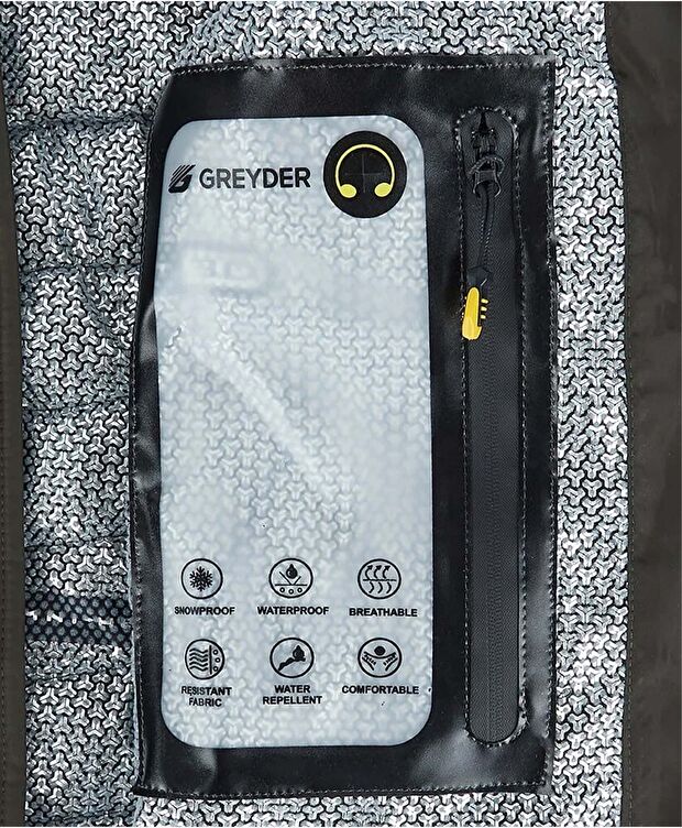 Erkek Haki Suya Dayanıklı Kaz Tüyü Mont - 5