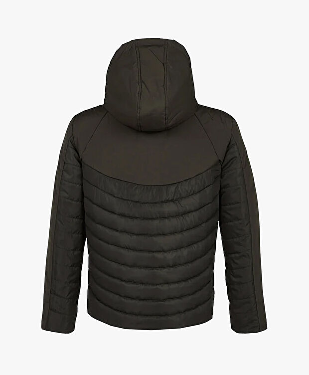 Erkek Haki Suya Dayanıklı Kaz Tüyü Mont - 6